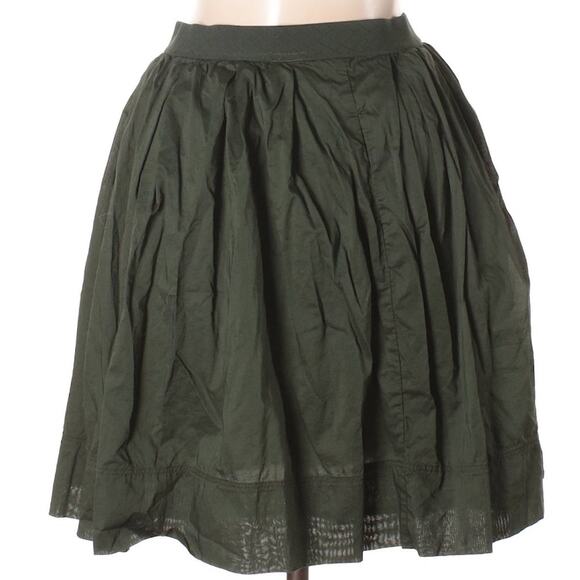 Uniqlo Green A-Line Cottage Core Skirt XS - Picture 1 of 3